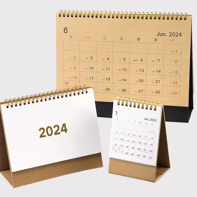 Calendario de mesa de papel